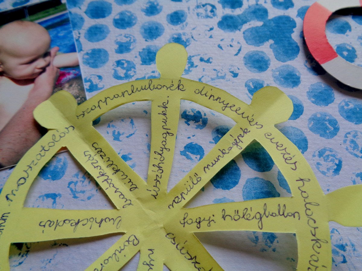 Nyári élmények scrapbook&nbsp;oldalon