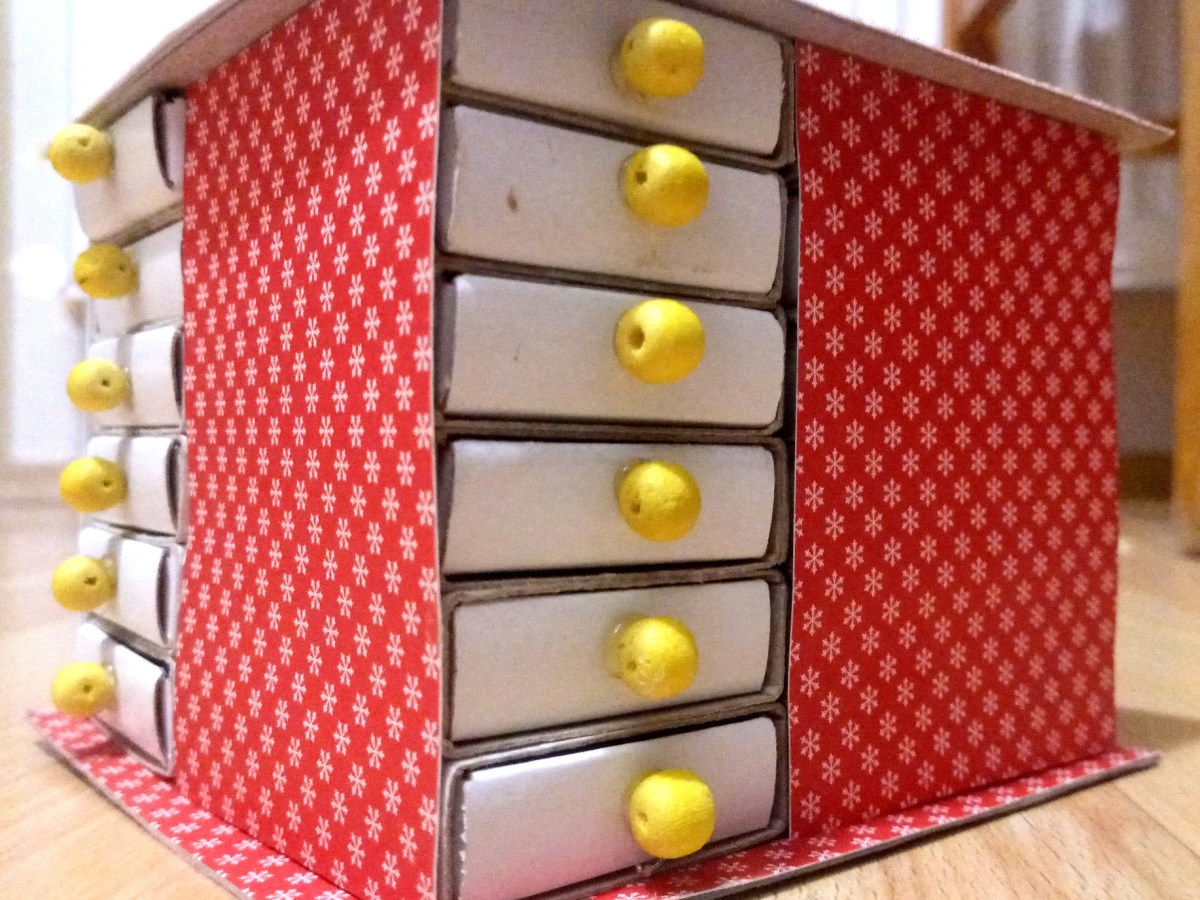 Adventi kalendárium gyufásskatulyából