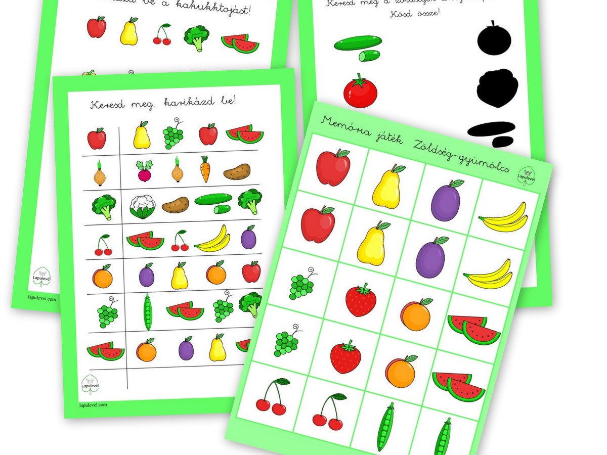 Zöldség-gyümölcs játékok a&nbsp;blogon